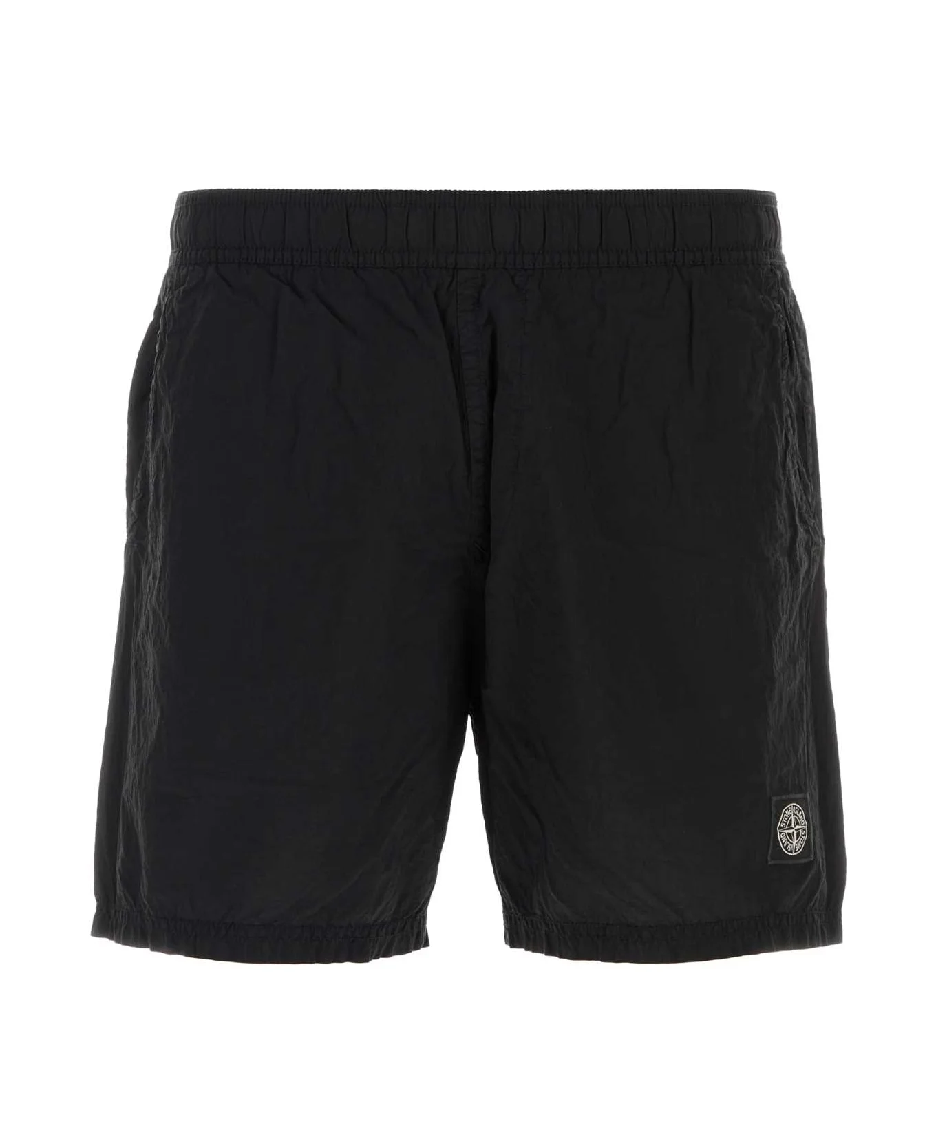 Black Nylon Swimming Shorts - 1