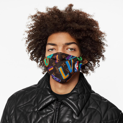 Louis Vuitton LVXNBA Letters Mask Cover and Bandana Set outlook