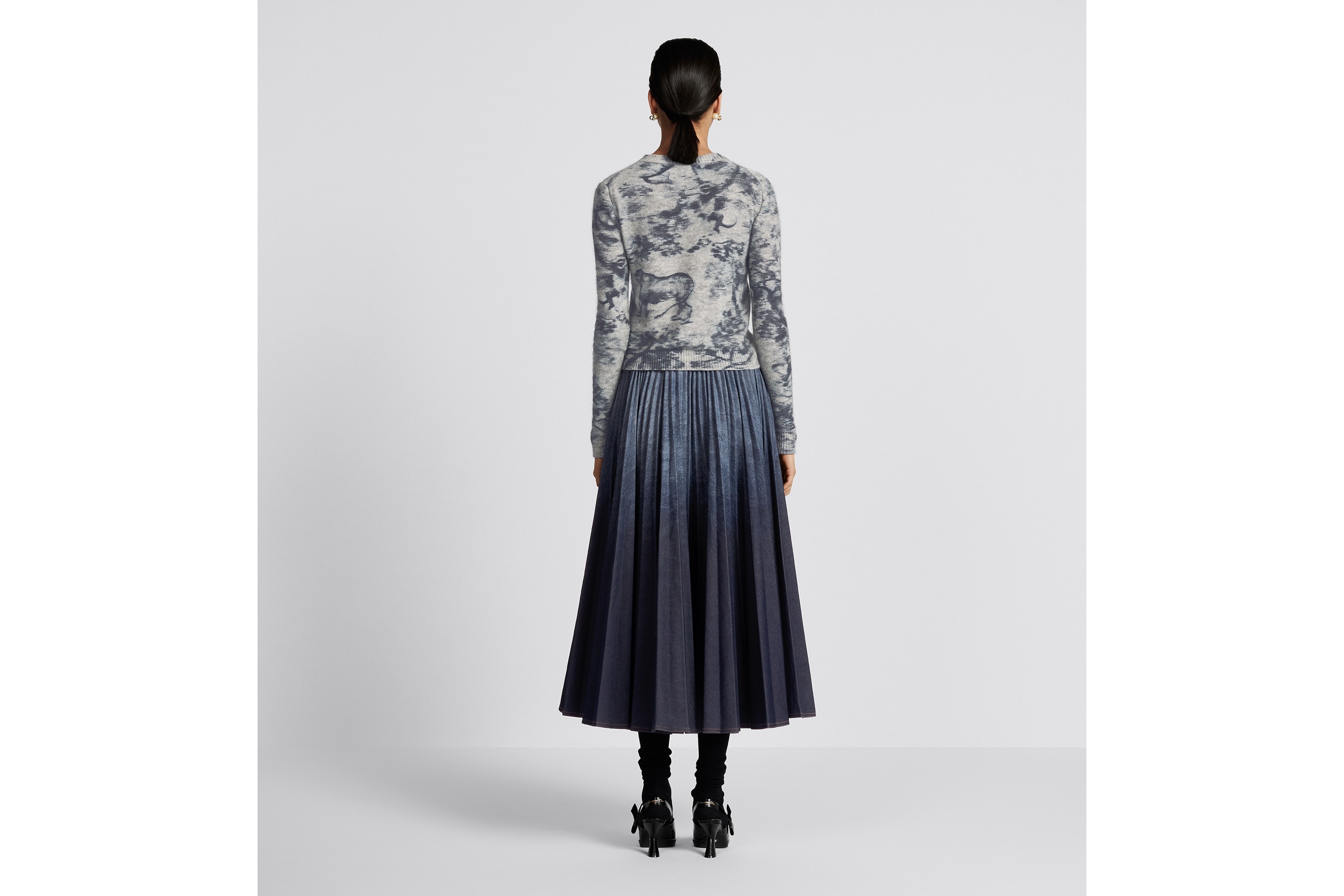 Pleated Mid-Length Skirt - 6