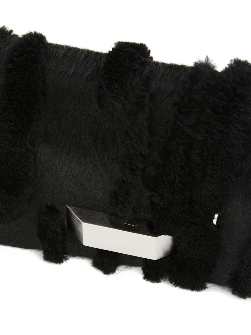 Black Beveled Messenger Bag 7