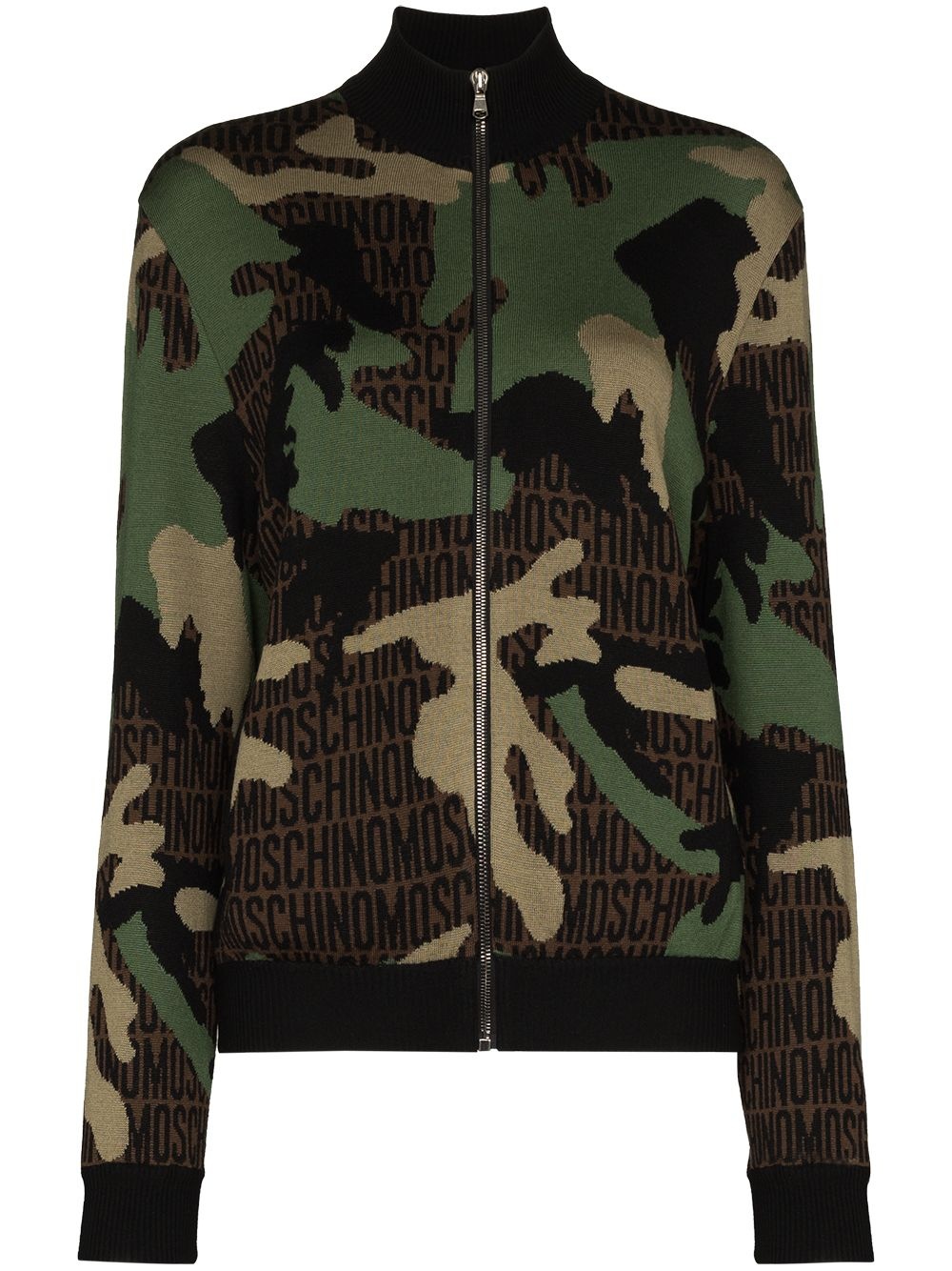 camouflage-print wool sweatshirt - 1