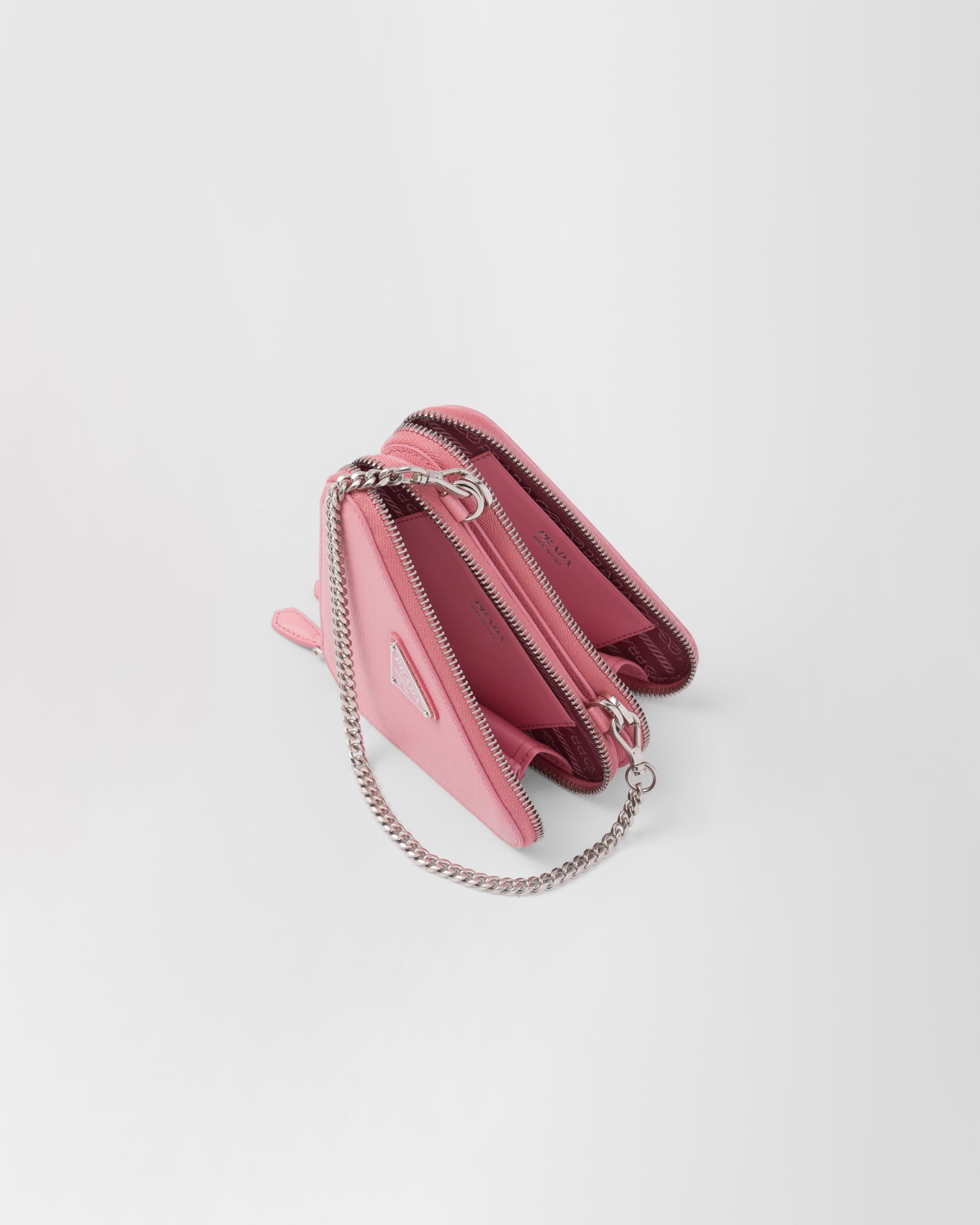 Saffiano leather mini pouch - 4