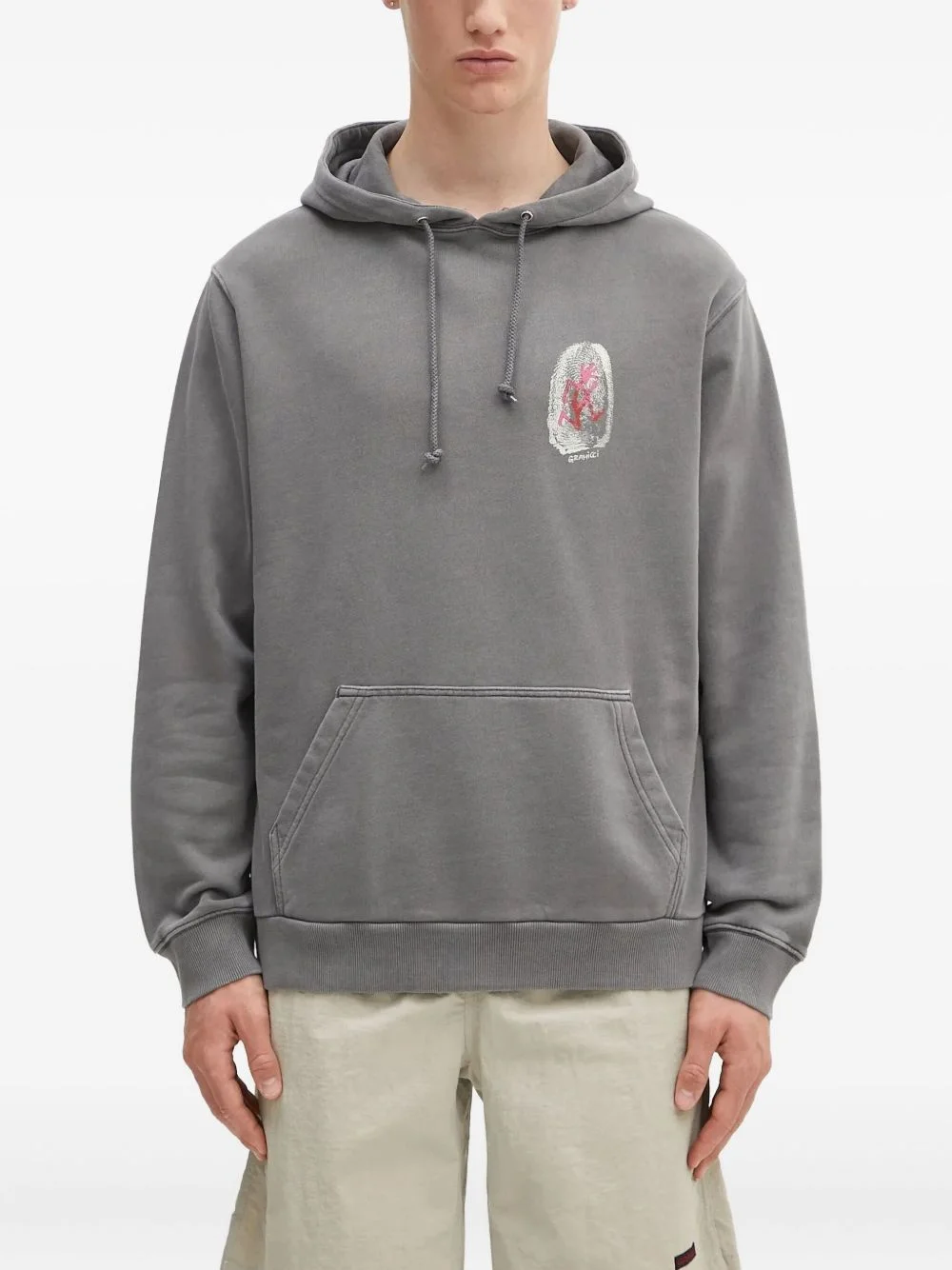 graphic-print hoodie - 1