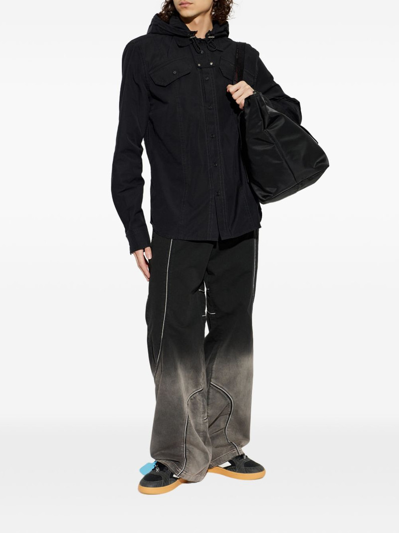 Off-White hooded chest-pocket shirt outlook