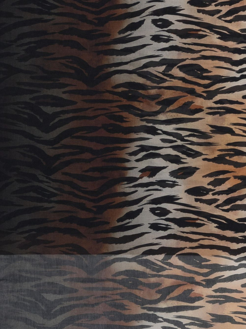 PINKO tiger-print bordered scarf outlook