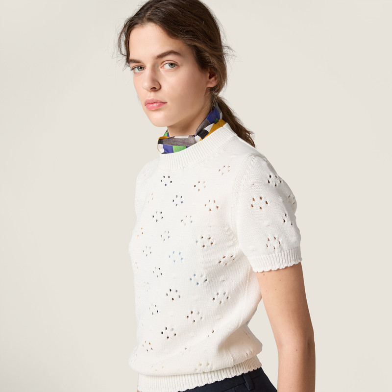 Cotton crew-neck sweater 5
