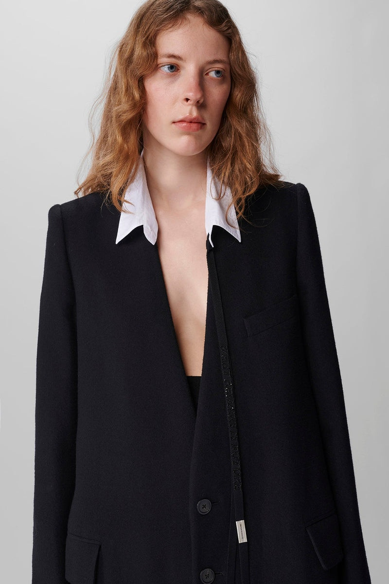 Aisha Long Standard Coat Brushed Wool 5