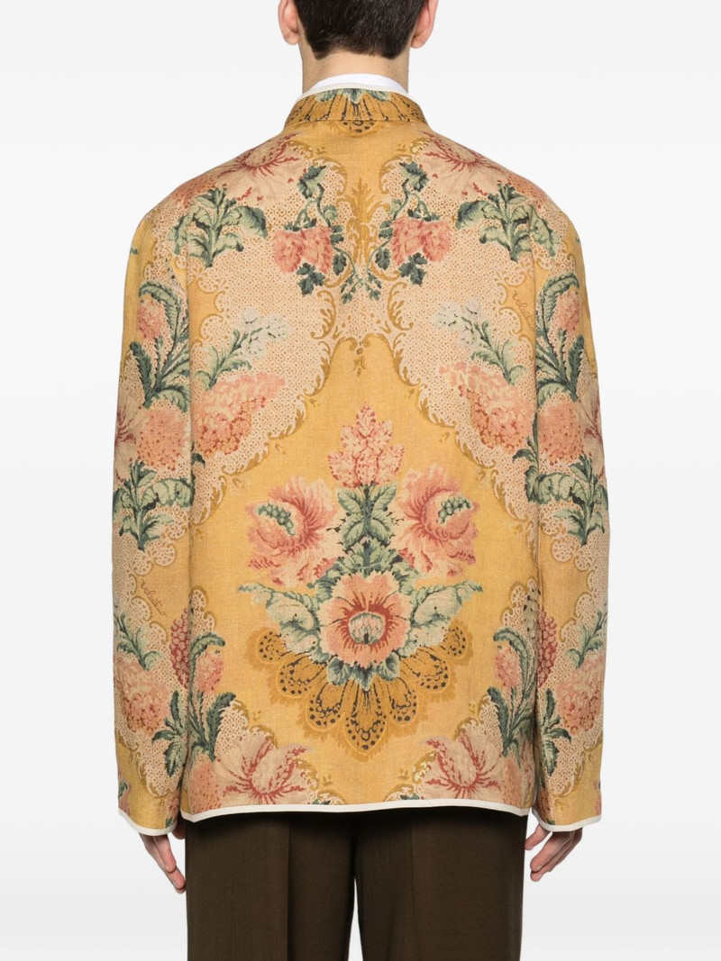 floral-print frog-closure jacket 4