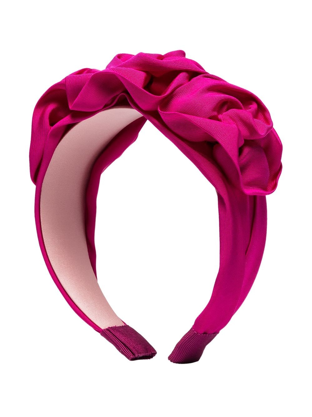 Triple Rosette silk faille headband - 1