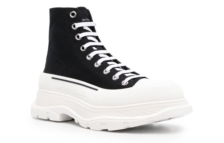 Alexander McQueen Tread Slick Boots 'Core Black White' 705659W4MV21070 - 2