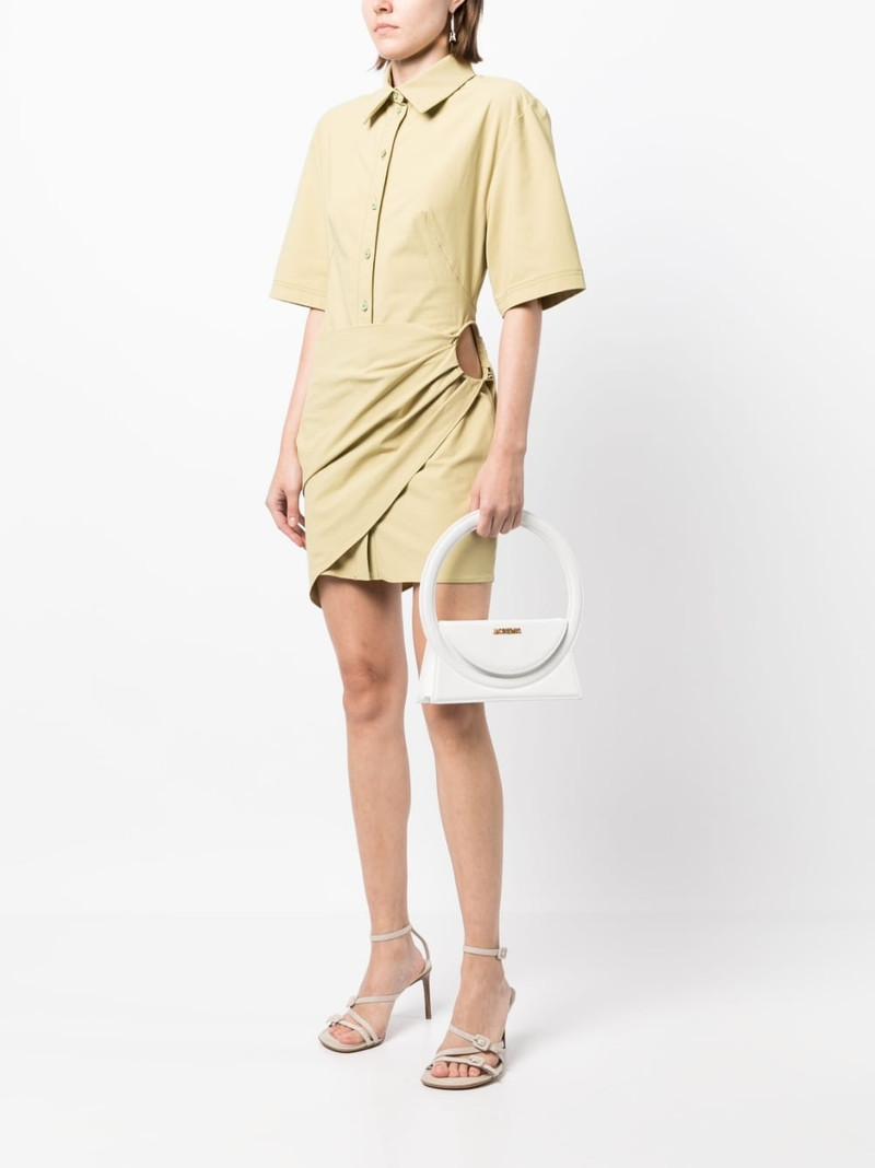 JACQUEMUS gathered-detail shirt dress outlook