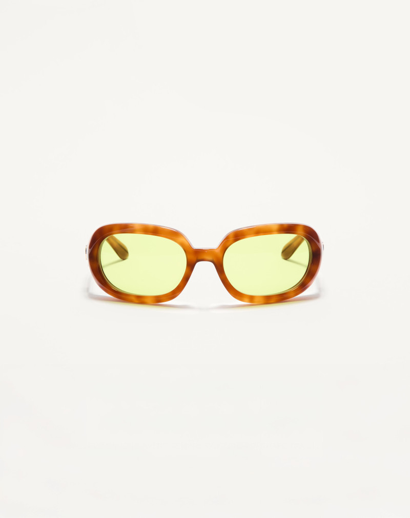 OVAL WRAP-AROUND ACETATE EYEWEAR 1