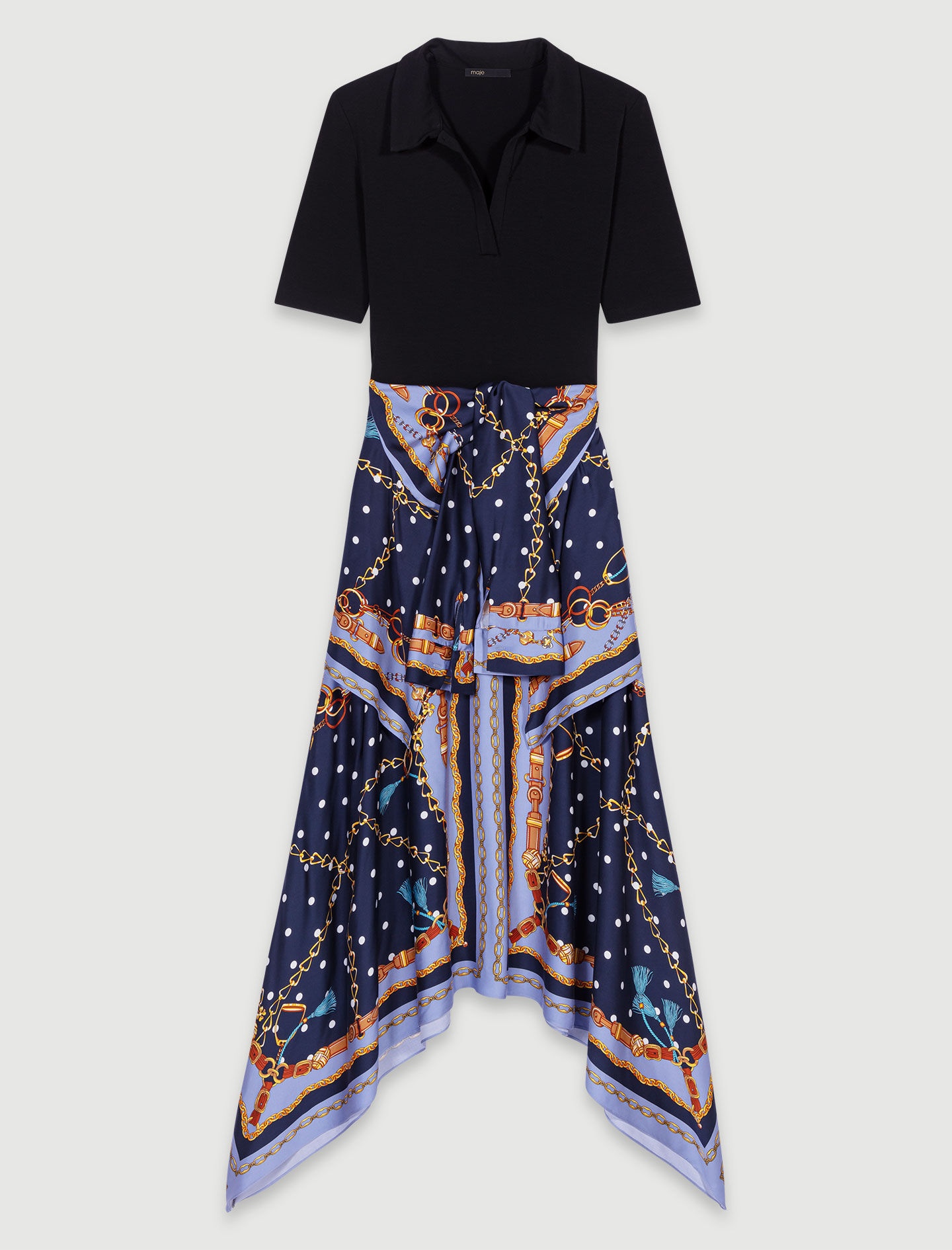 Illusion effect patterned dress - 1
