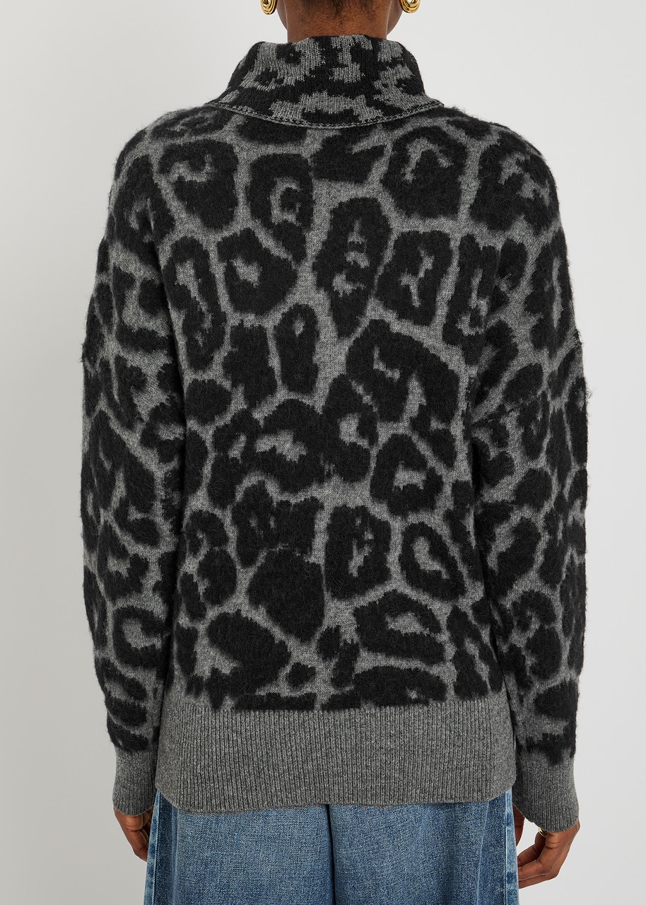 Stella Mccartney Leopard-intarsia Wool-blend Jumper - 3