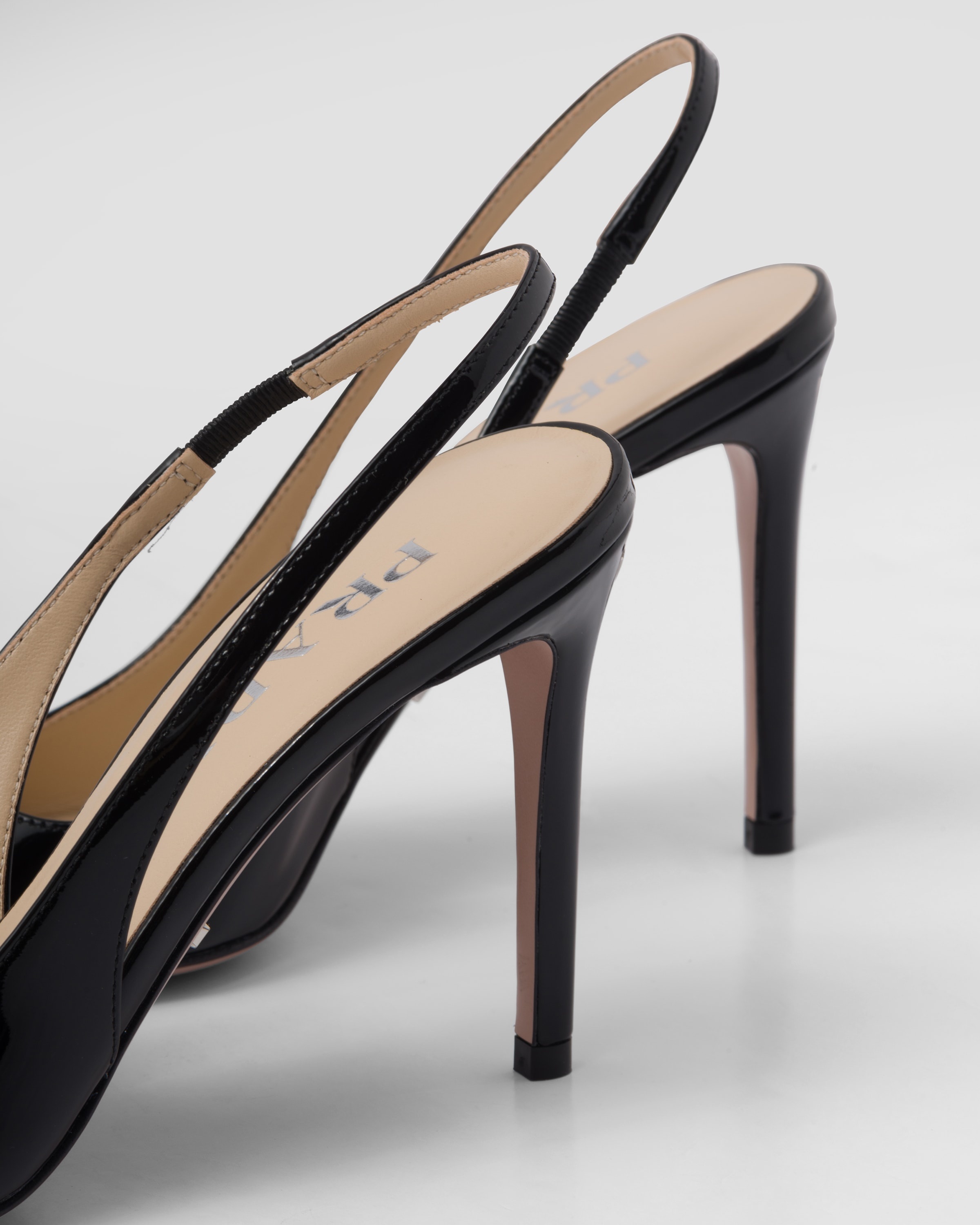Patent leather slingbacks - 7