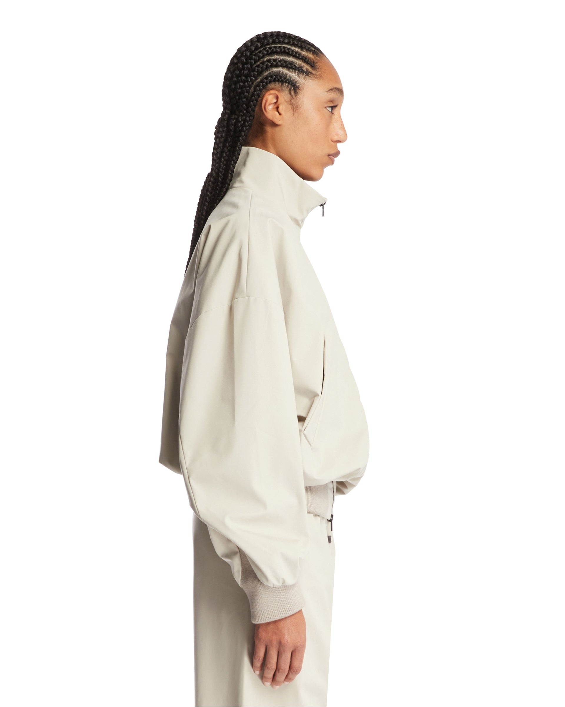 Beige Bomber Jacket - 5