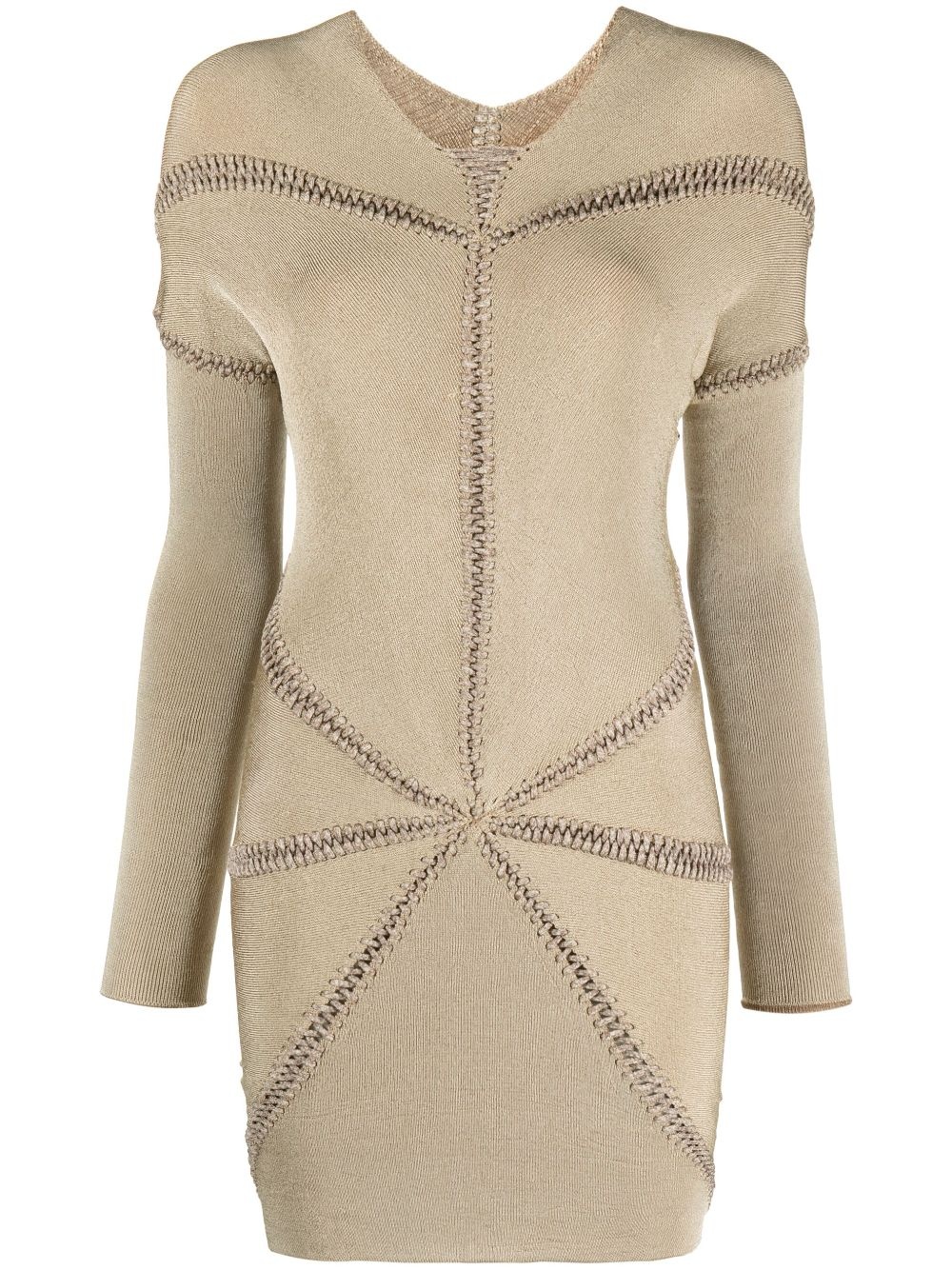 Ray whipstitch minidress - 1