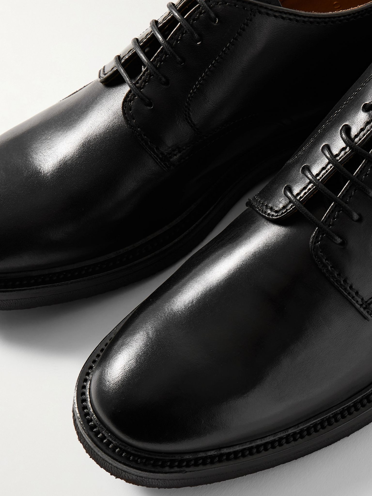 Hopkins Flexi 208 Deerskin Derby Shoes Black - 5