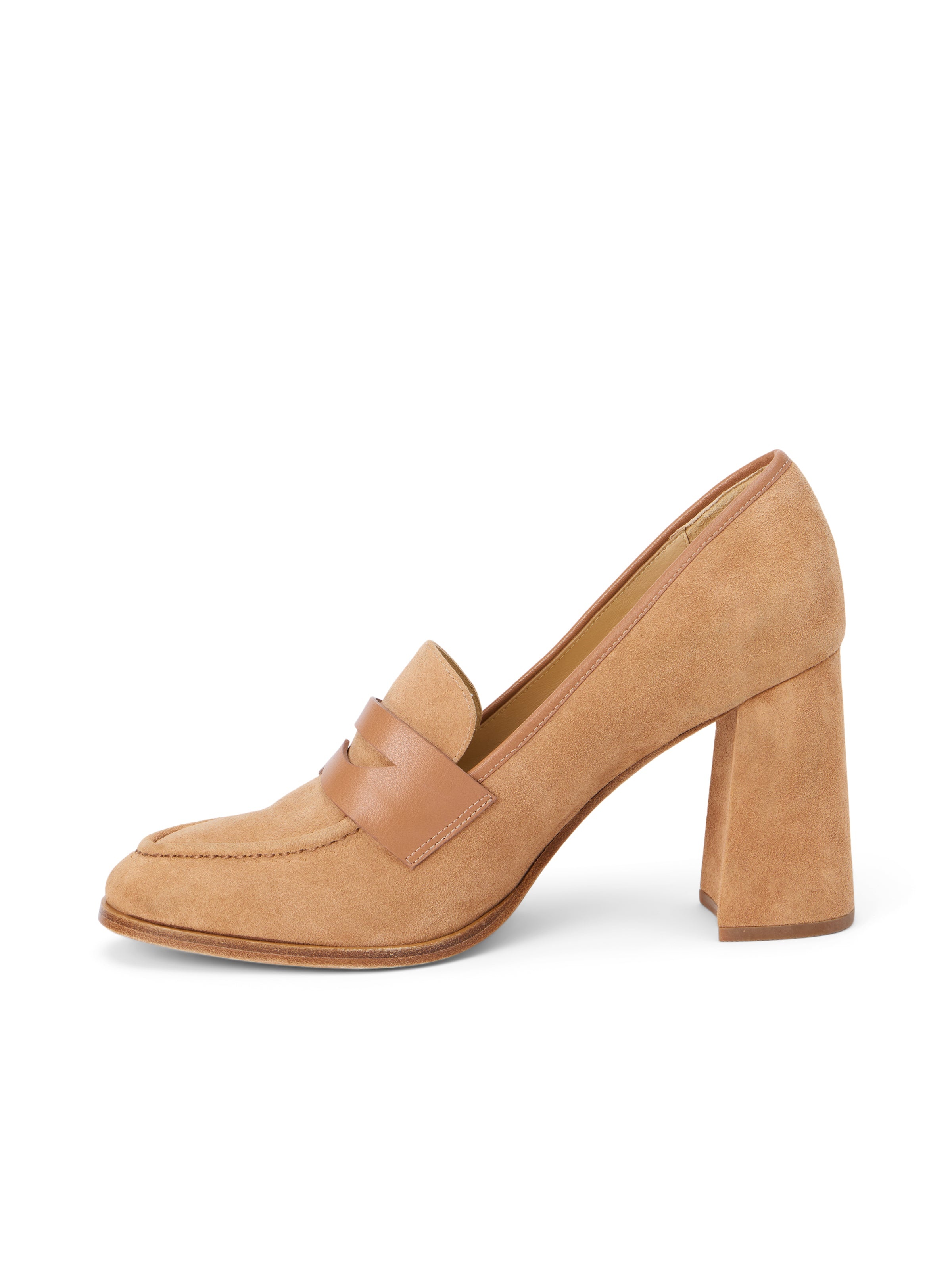 Blanche Heeled Suede Loafer - 3