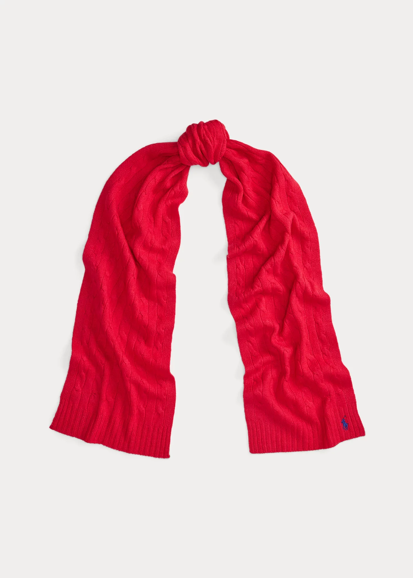 Cable-Knit Wool-Cashmere Scarf - 1