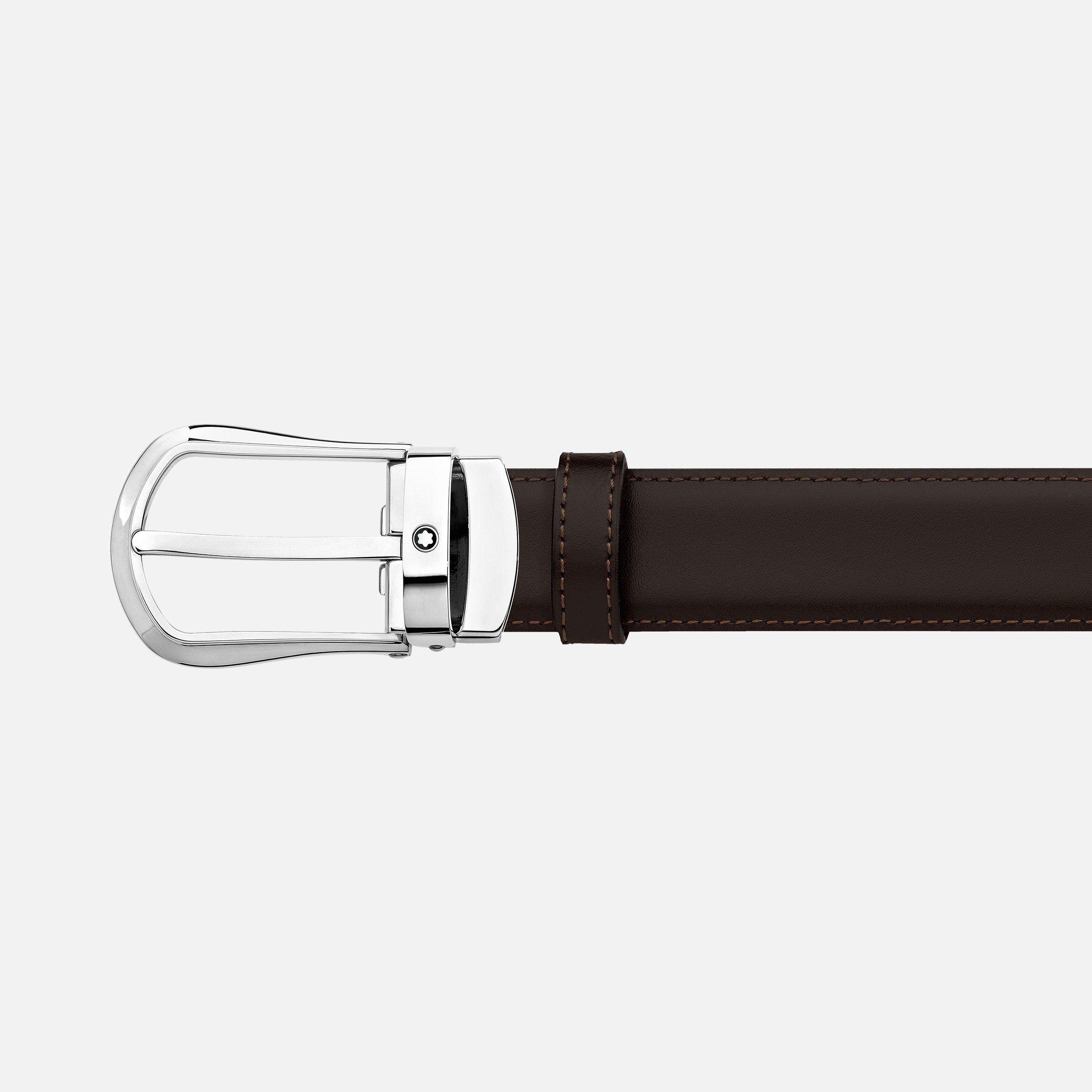 Black/brown 30 mm reversible leather belt - 3