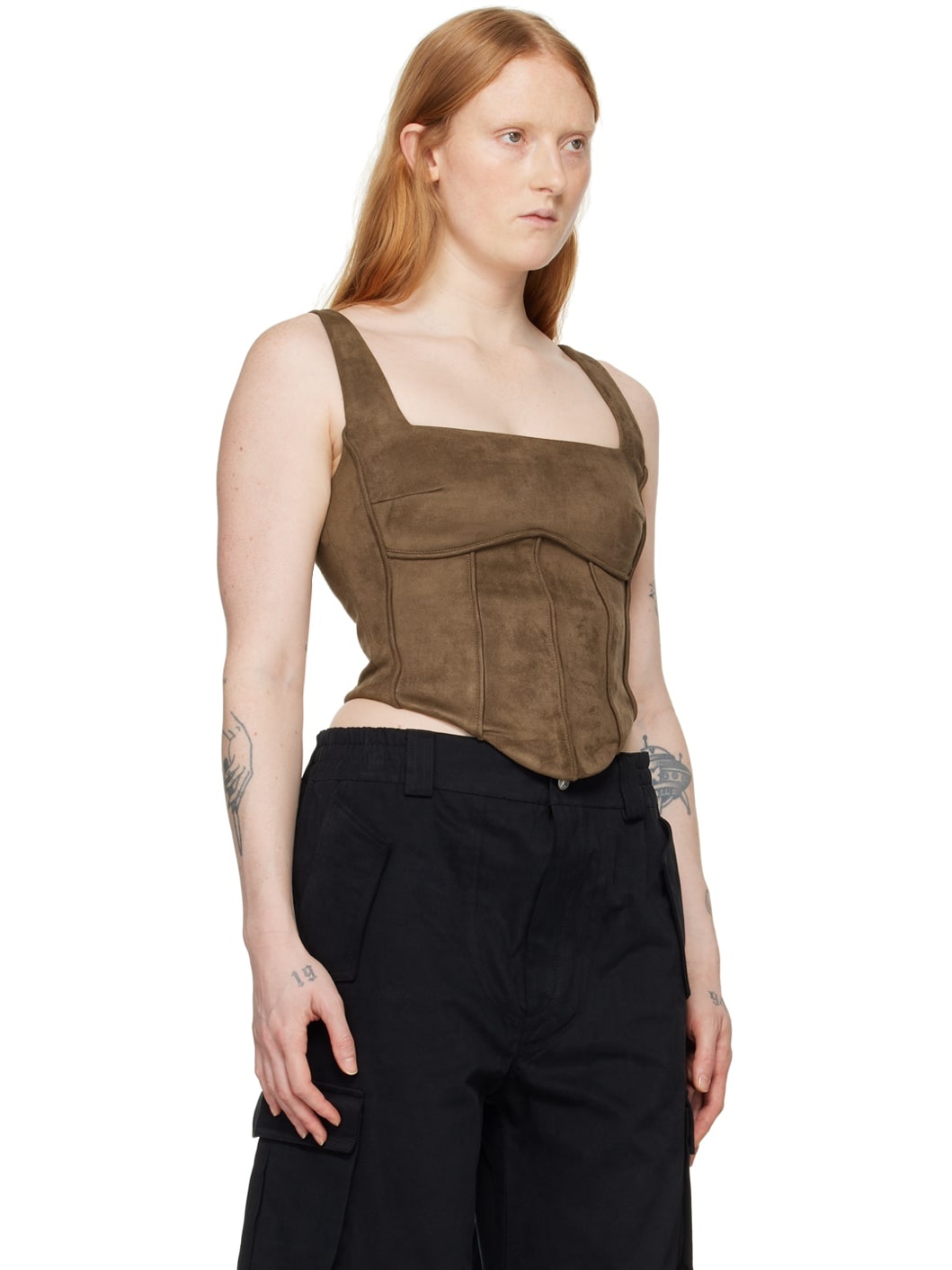 SSENSE Exclusive Brown Lara Tank Top - 2