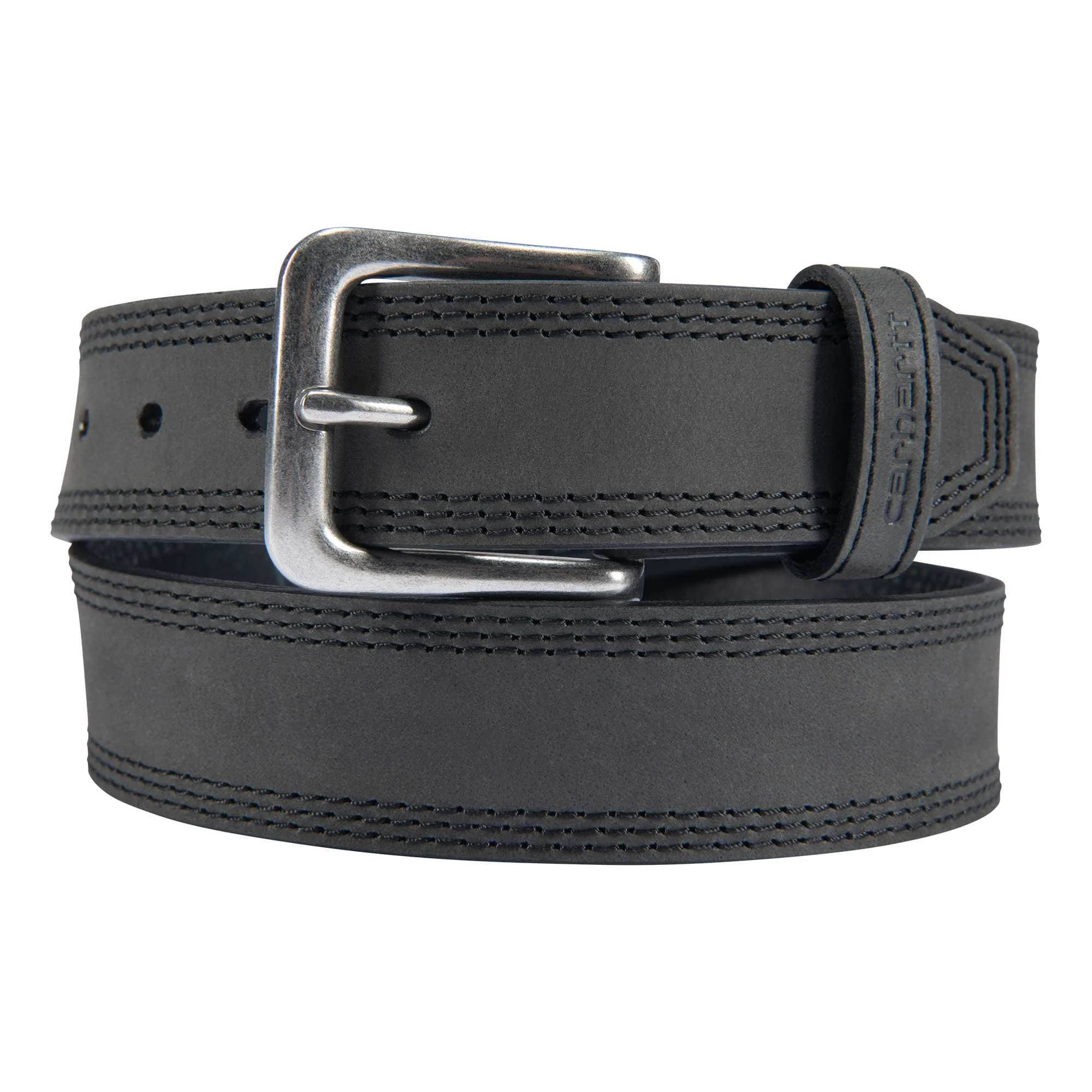 Leather Triple Stitch Belt - 1