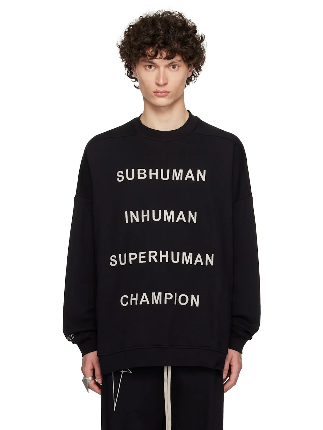 Black Champion Edition Jumbo Sweatshirt - 1