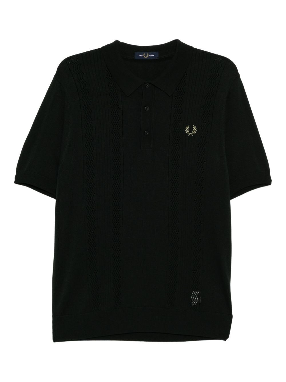 knitted polo shirt - 1