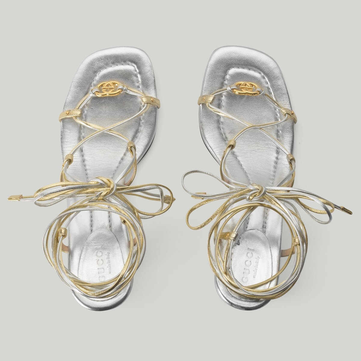 Women's Interlocking G strappy sandal - 4