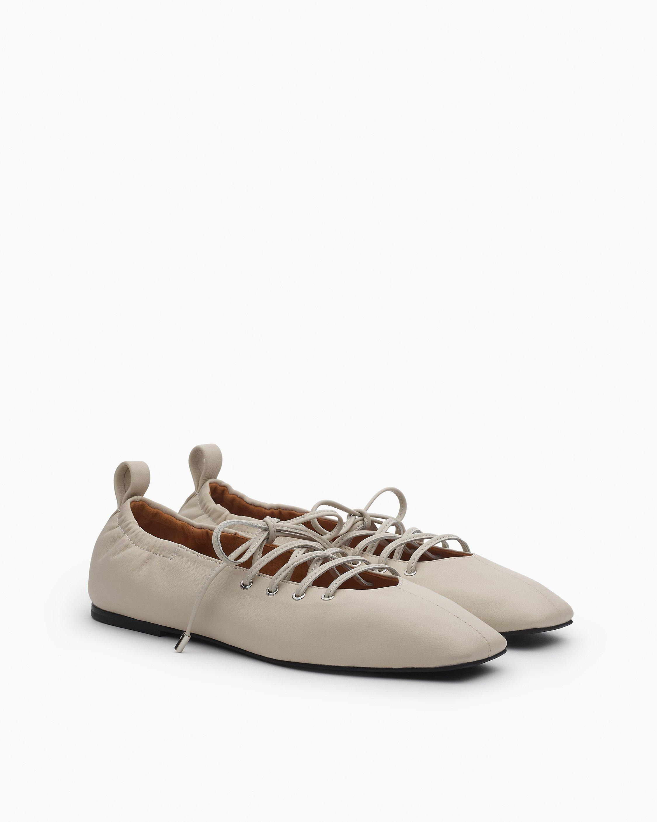 Sophia Leather Ballet Flats - 3