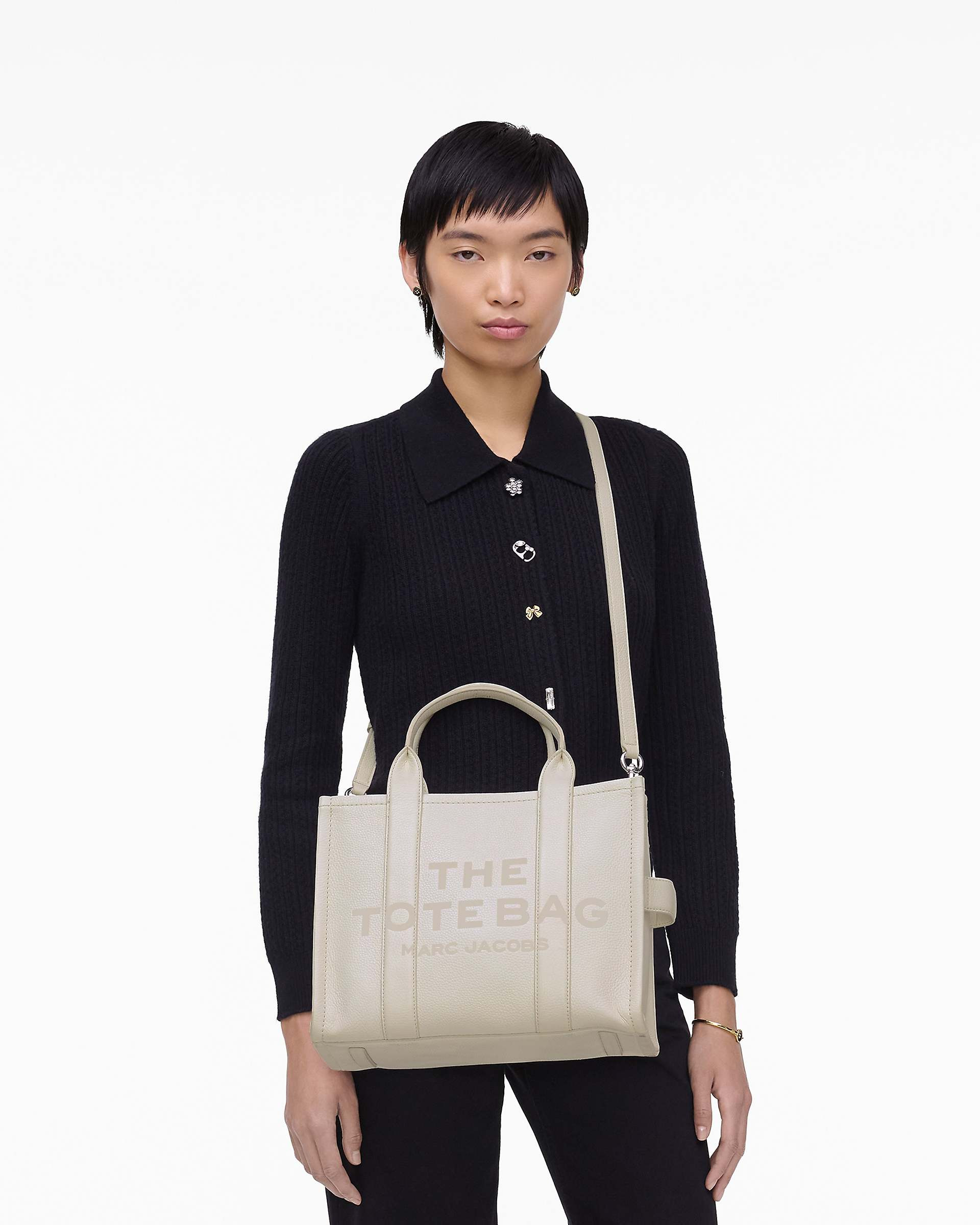 THE LEATHER MEDIUM TOTE BAG - 2