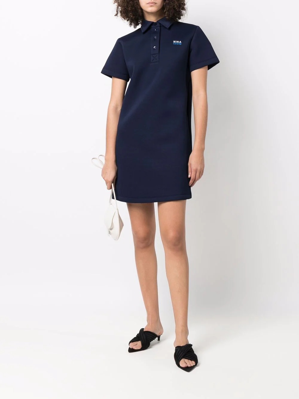embroidered logo polo dress - 2