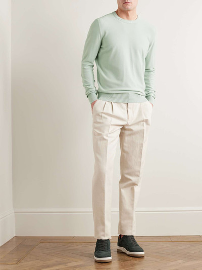 Loro Piana Cotton and Silk-Blend Piqué Sweater outlook
