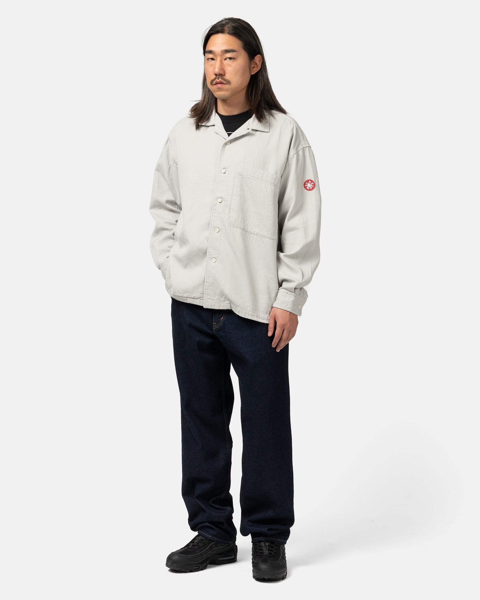 Cotton LPOC Open Shirt Grey - 2
