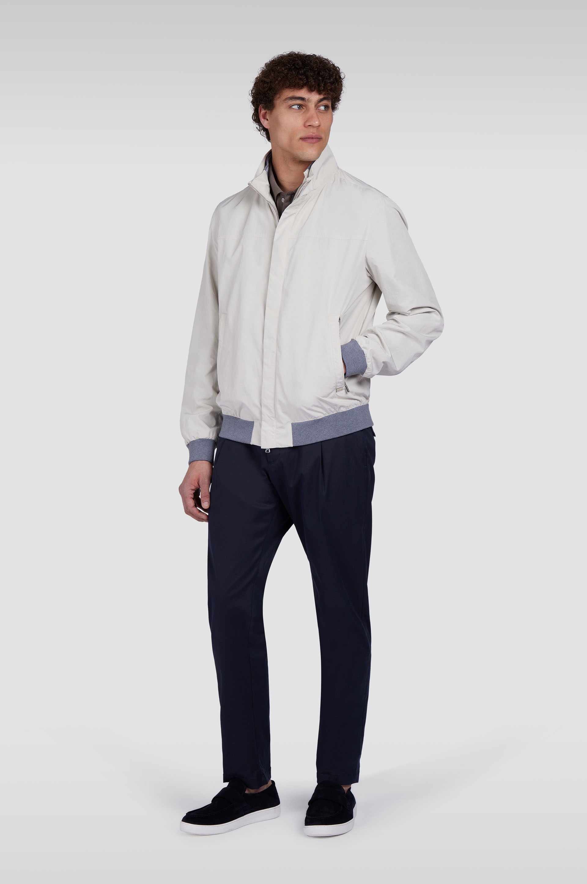 CHINO PANTS IN COTTON AND STRETCH TENCEL - 2