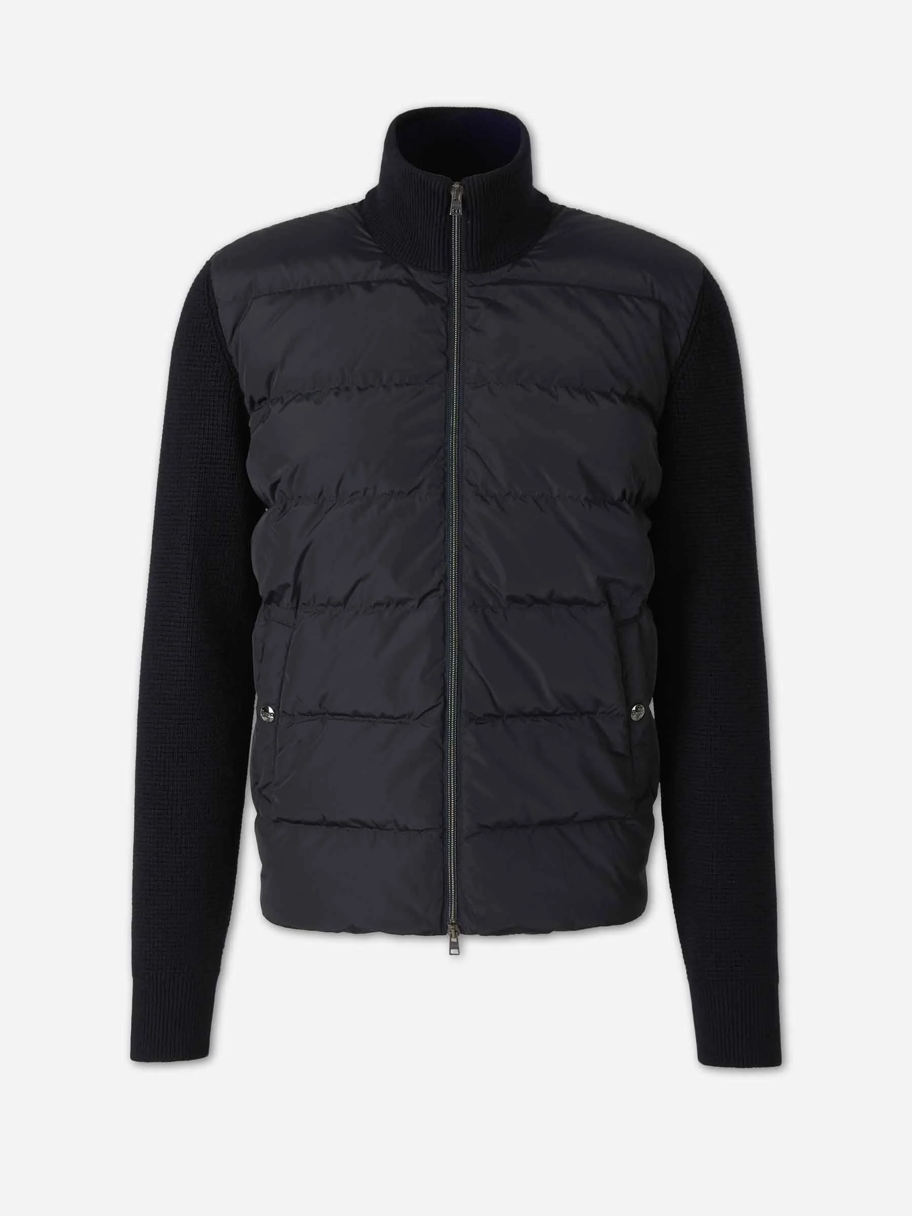 QUILTED CARDIGAN WOOL POLYESTER - 1