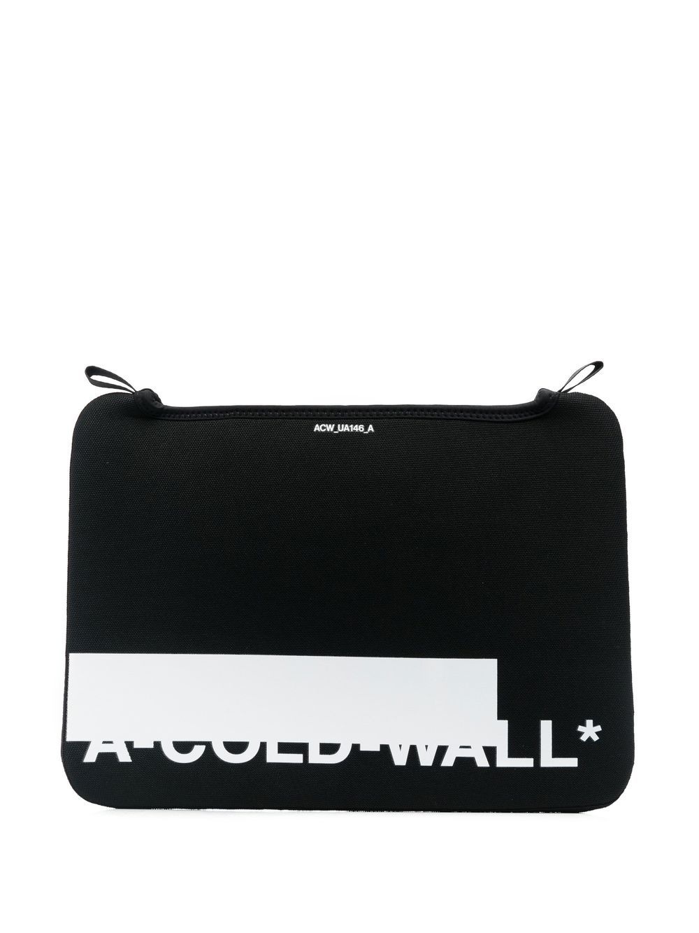 logo colour-block laptop case - 1