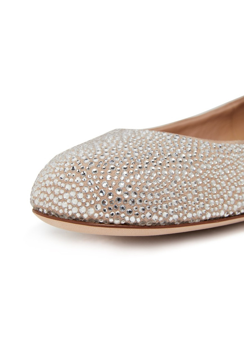 Rhinestone detail ballet flats 6