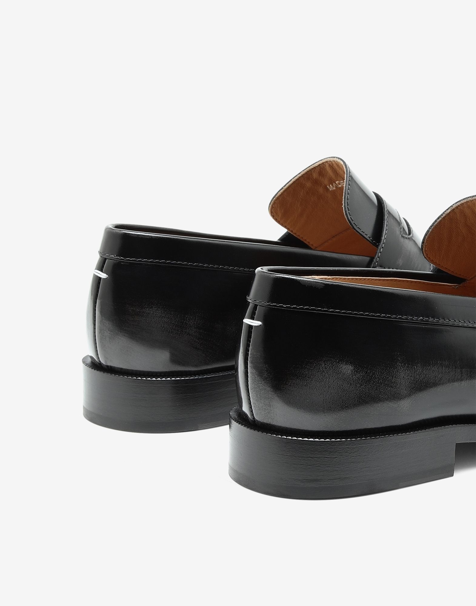 Tabi brushed leather loafers - 4