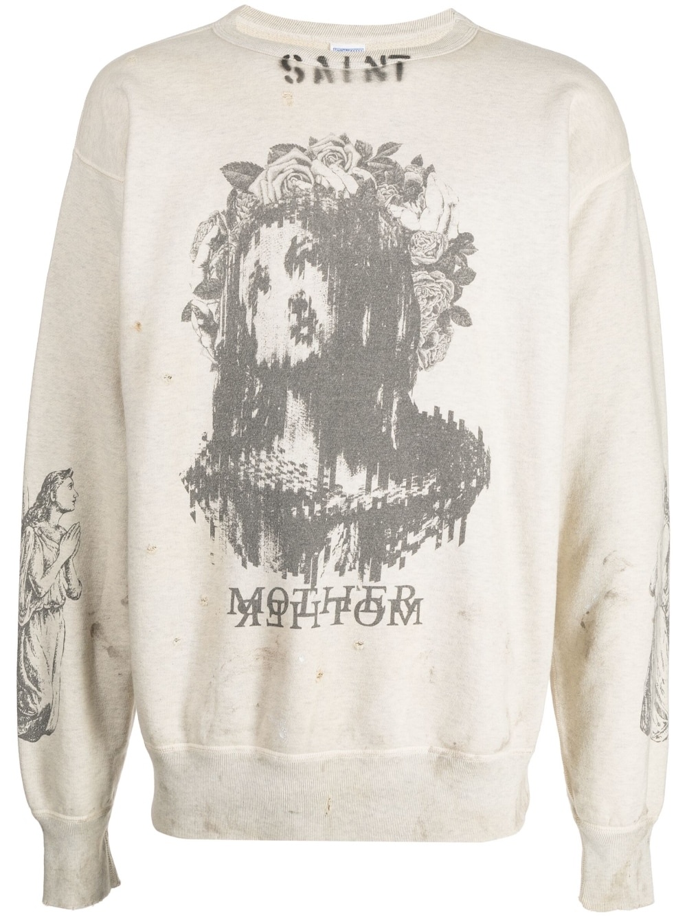 graphic-print cotton sweatshirt - 1