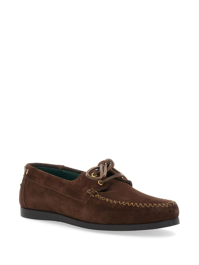 VINNY’s lace-up round-toe loafers outlook