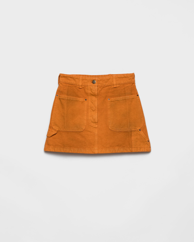 Canvas miniskirt 1