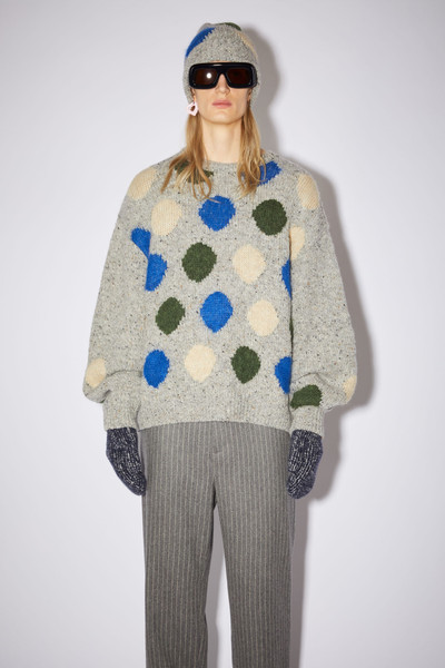 Acne Studios Crew neck sweater - Grey/multi outlook