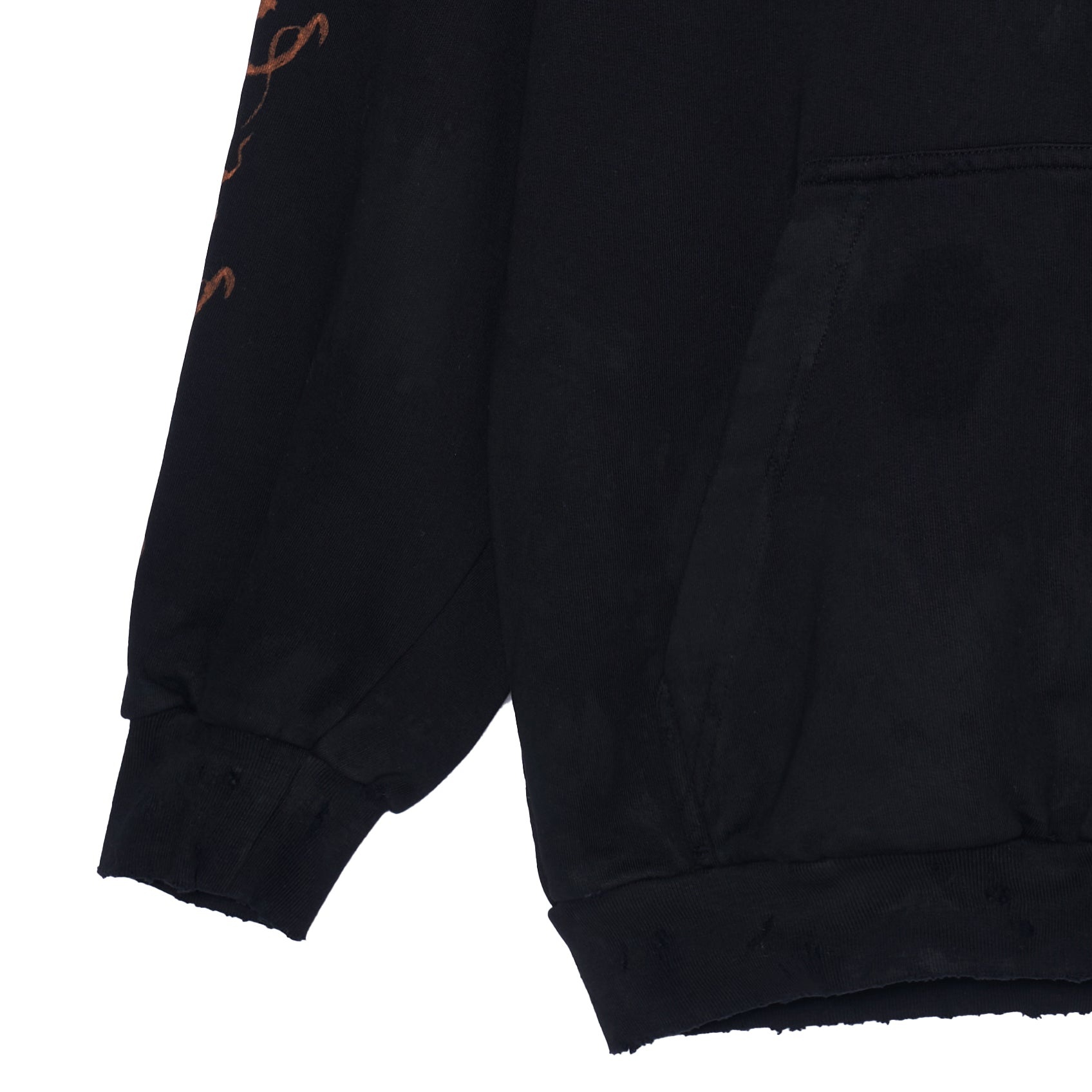 Balenciaga Heavy Metal Zip-Up Hoodie Small Fit 'Black Faded' 744454TOVD81055 - 4