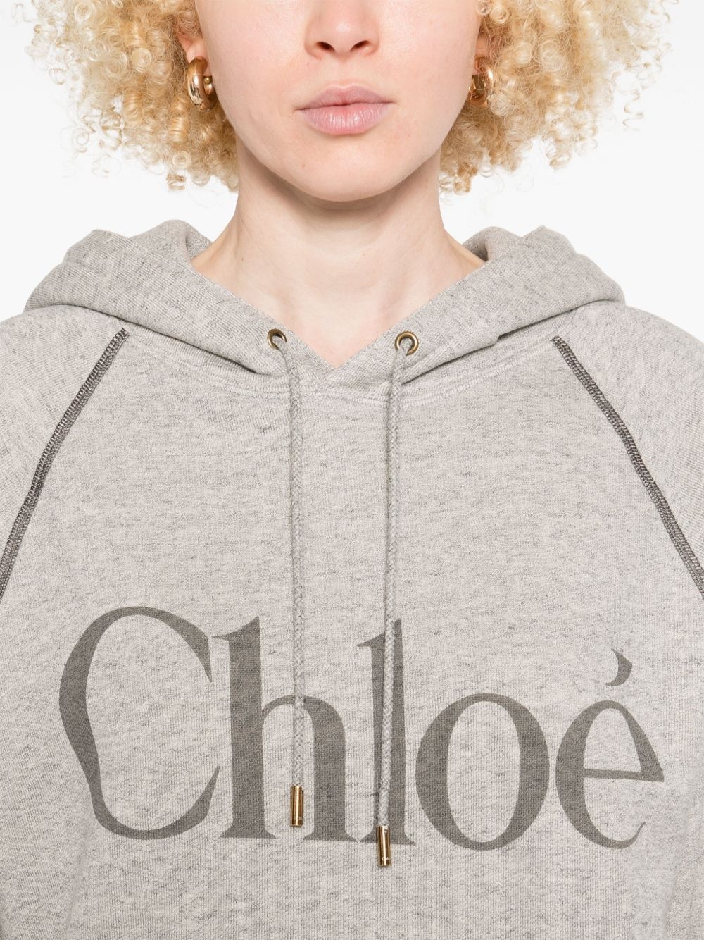 logo-print hoodie - 5