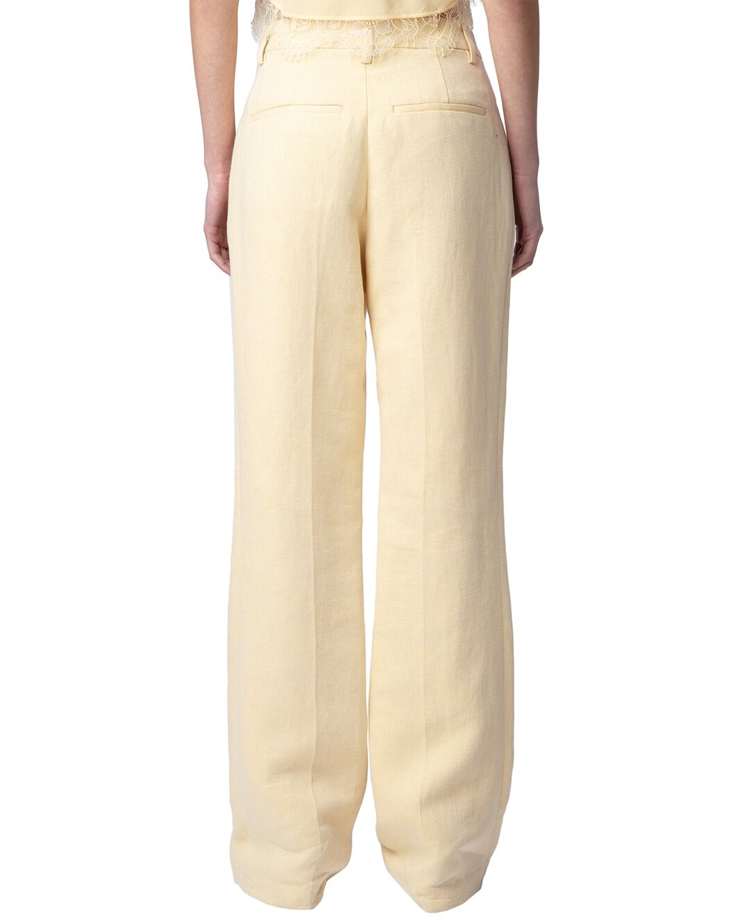 Zadig & Voltaire Pistol Lin Lurex Linen-Blend Pants - 2