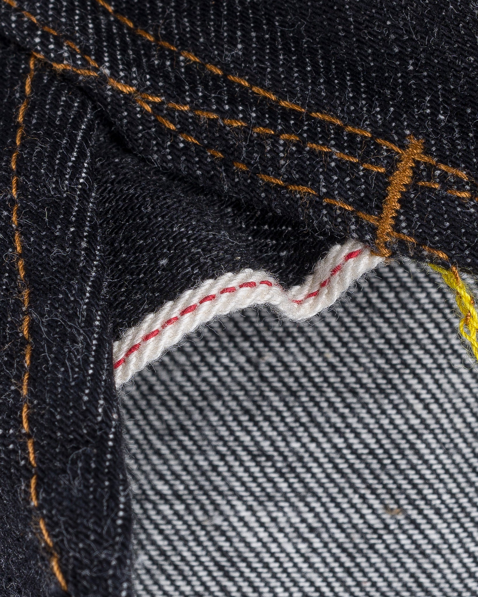 IHSH-33-BLK 12oz Selvedge Denim Western Shirt - Black - 23