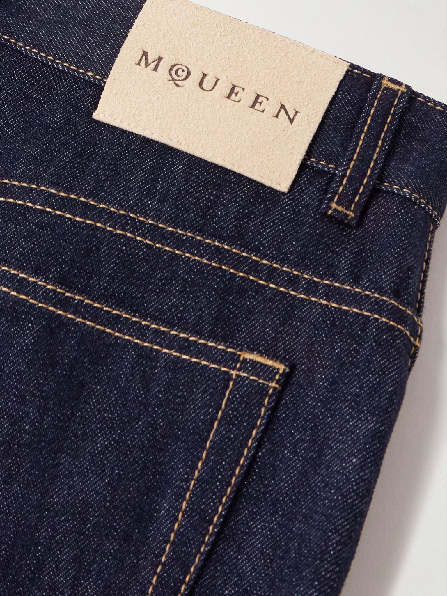 High-rise straight-leg jeans Blue - 6