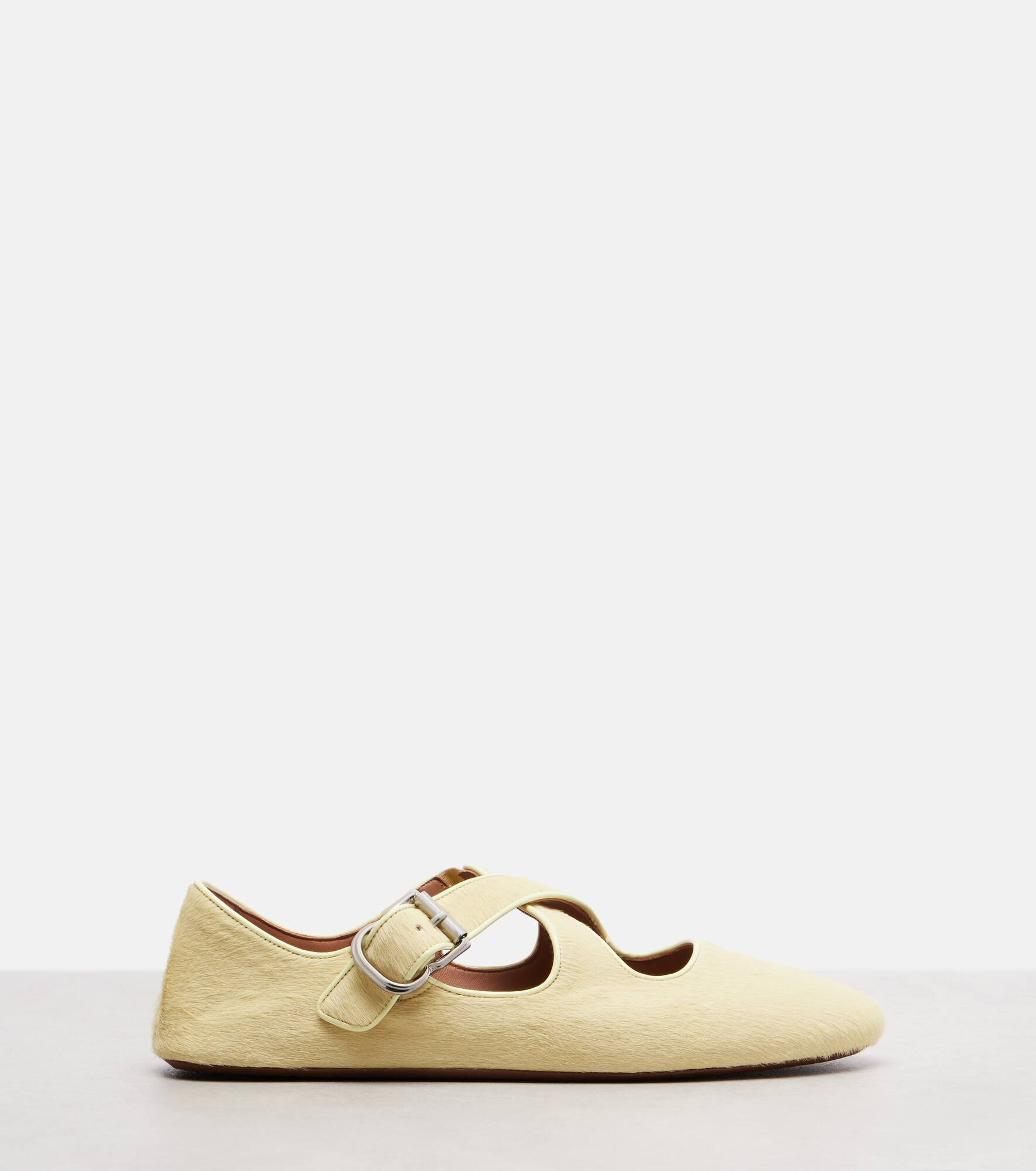 Calf hair ballet flats - 4